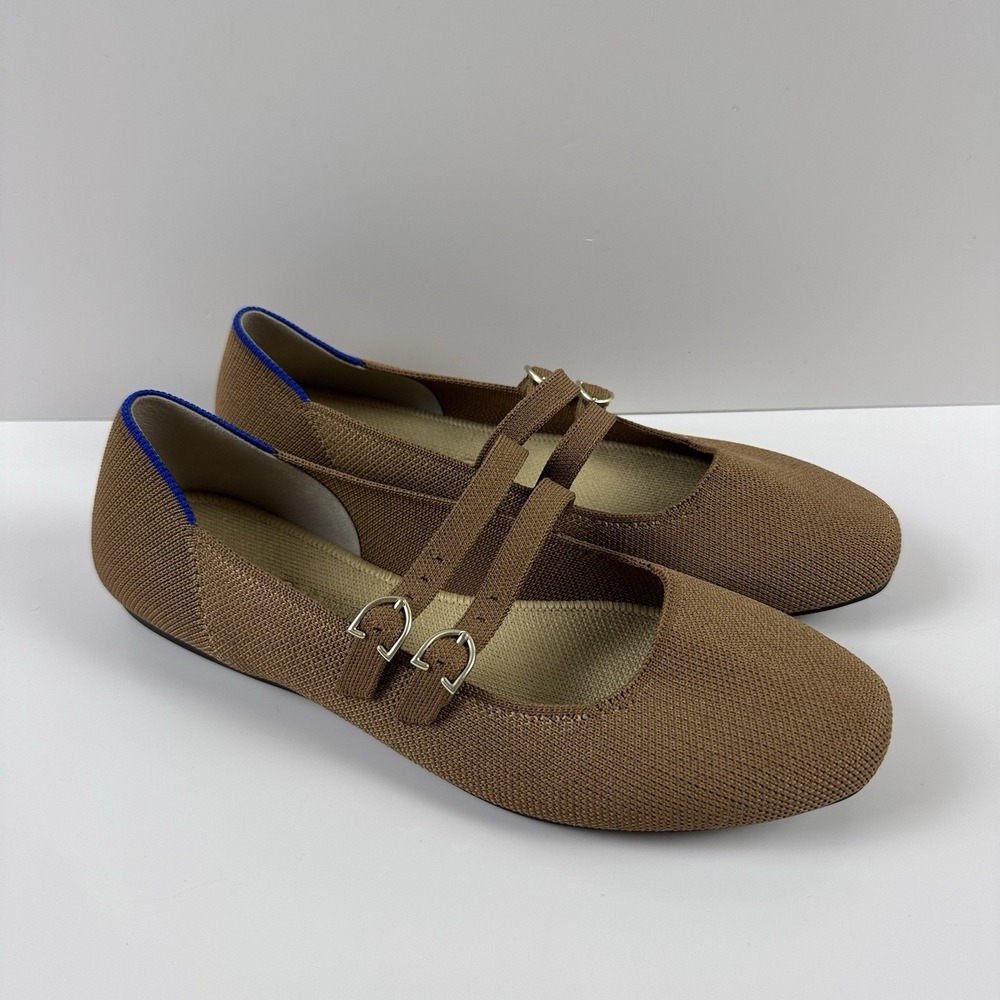 Rothy's Women's The Double Buckle Size 7 Java Chip Wellignton Mary Jane - Picture 2 of 6